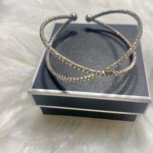 Fashion gem bling cuff bracelet bangle